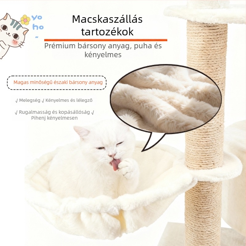 Cat Nest Scoop — plüss macskaház, Miao Qiao márka, kiegészítő macskaodúhoz/kateghez