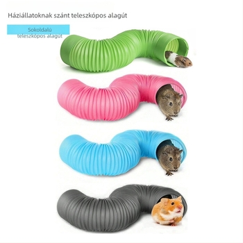 Műanyagból készült teleszkópos alagút kisállatoknak – hamster számára, négy évszakos használat