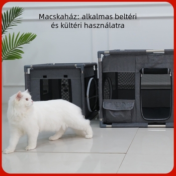 Macska vemhességi szoba és kennel levehető sátorral, lélegző textil