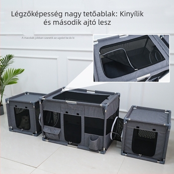 Macska vemhességi szoba és kennel levehető sátorral, lélegző textil