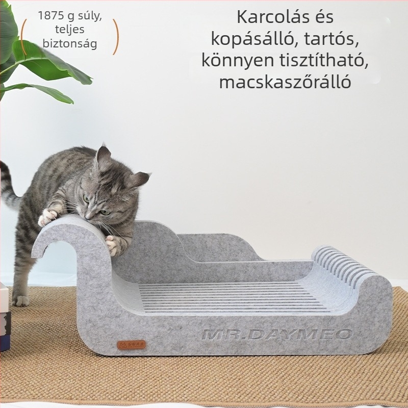Macska fészek filcből, kaparódeszkával, 12 mm vastagság, OEKO-TEX Standard 100, testreszabható