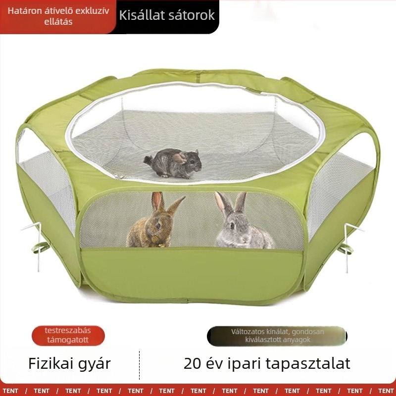 Textilből készült kisállatkerítés – alkalmas macskáknak (Anyag: vászon; Eredet: Shaoxing; Márka: Shengda)