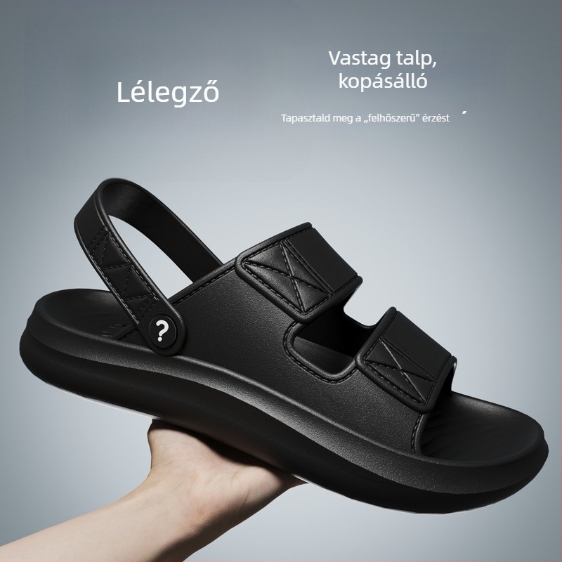 Férfi PVC szandálok - nyitott lábujjakkal, csúszásmentes, lélegző, vízálló, mindennapi használatra