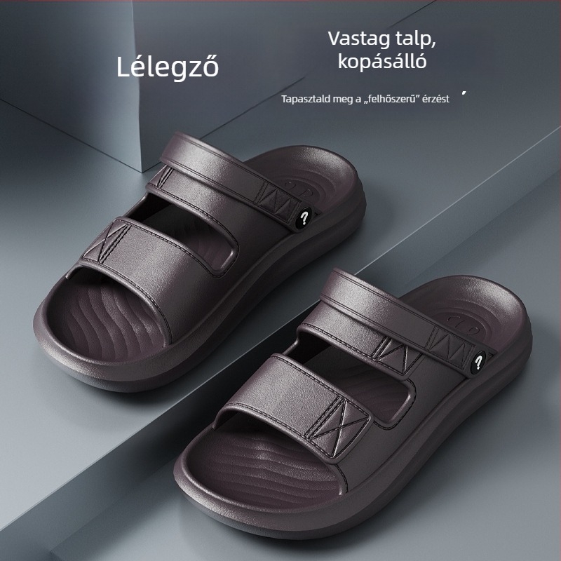 Férfi PVC szandálok - nyitott lábujjakkal, csúszásmentes, lélegző, vízálló, mindennapi használatra