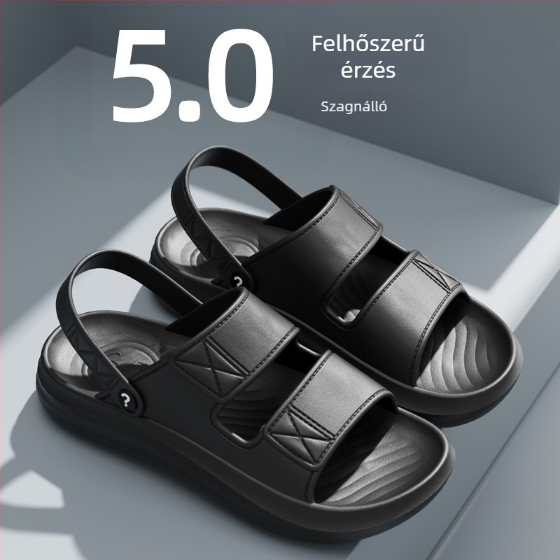Férfi PVC szandálok - nyitott lábujjakkal, csúszásmentes, lélegző, vízálló, mindennapi használatra
