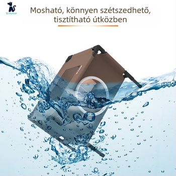 Lélegző kempingágy állatok számára, kutyáknak és macskáknak, levehető és mosható, kettős szintű macska- és kutyaágy, kis- és középméretű ebeknek, beltéri és kültéri használatra