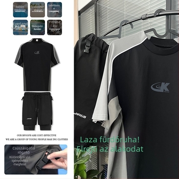 Háromrészes úszóruhaszett UV-védelemmel és gyorsan száradó anyaggal, uniszex, külső nylon és poliészter bélés