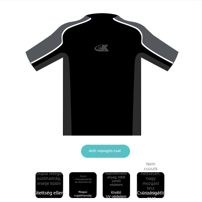 Háromrészes úszóruhaszett UV-védelemmel és gyorsan száradó anyaggal, uniszex, külső nylon és poliészter bélés