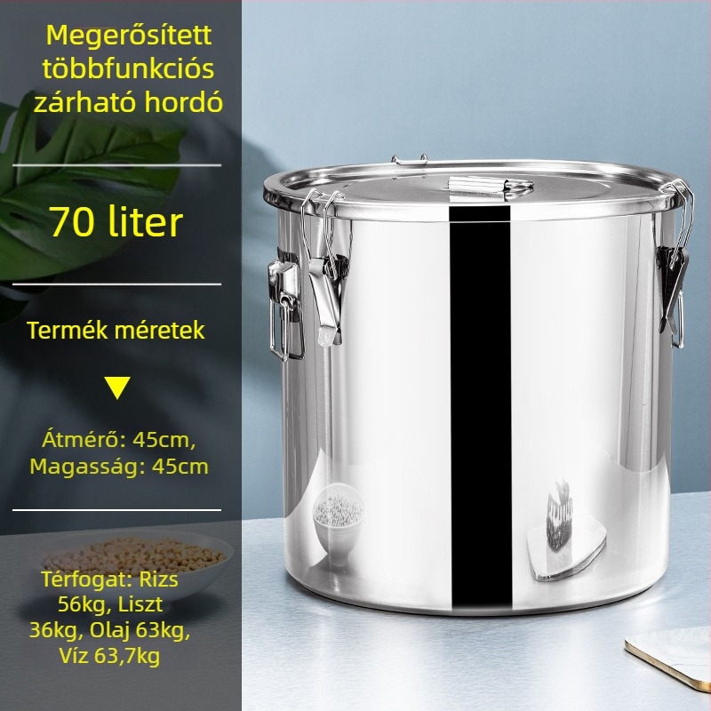 Zárt fémtárolóedény Jeansiya márkával, kapacitás több mint 10L, nyomtatott logó, új kínai stílus