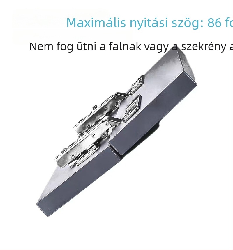 Qichen 85°-os ajtócsukló szekrényajtókhoz, rozsdamentes acél, polírozott felület, licencelt magáncímke