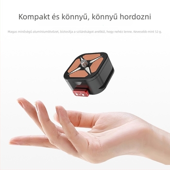 Beizhen Clip-b-g Alumínium ötvözet gyorskioldó lemez stabilizátor, univerzális kompatibilitás, maximális terhelés 6–10 kg, tömeg 51,2 g