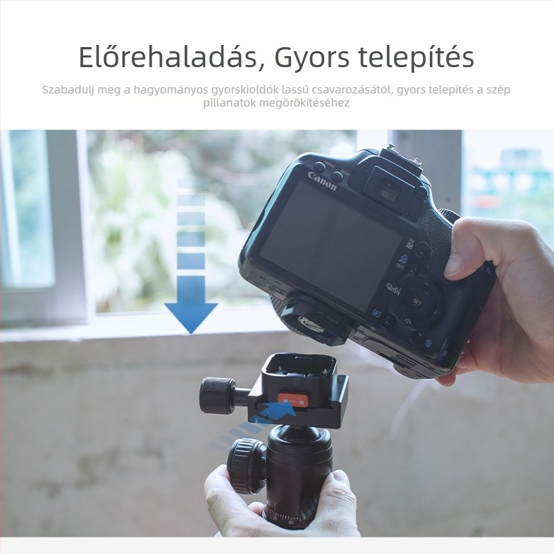 Beizhen Clip-b-g Alumínium ötvözet gyorskioldó lemez stabilizátor, univerzális kompatibilitás, maximális terhelés 6–10 kg, tömeg 51,2 g