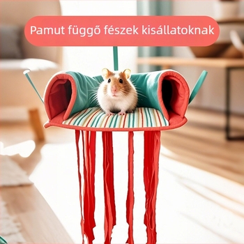 Függő kisállat-hammock, dupla réteg meleg odú hörcsögnek