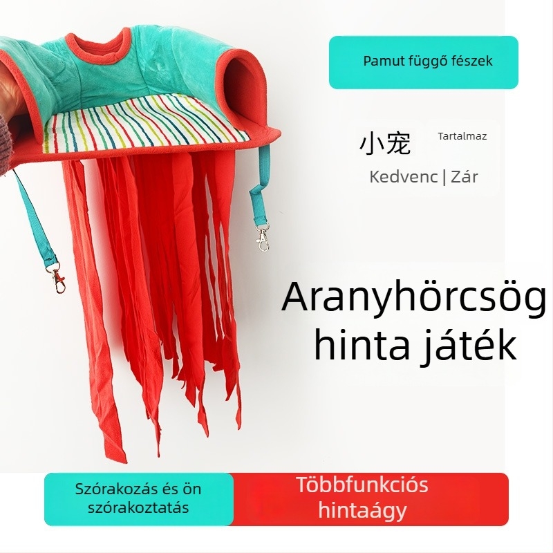 Függő kisállat-hammock, dupla réteg meleg odú hörcsögnek