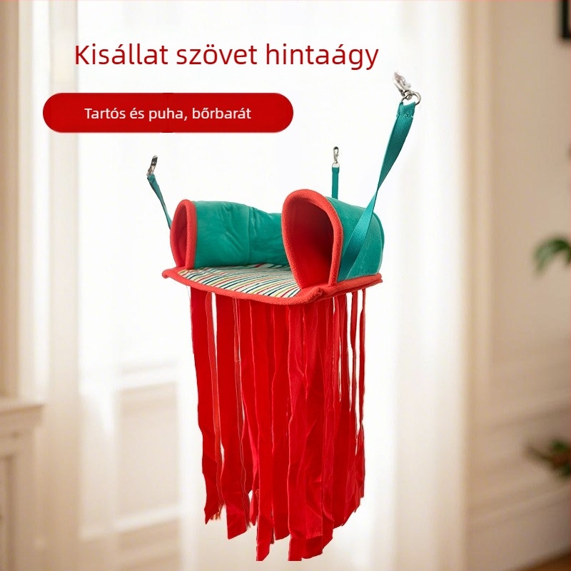 Függő kisállat-hammock, dupla réteg meleg odú hörcsögnek