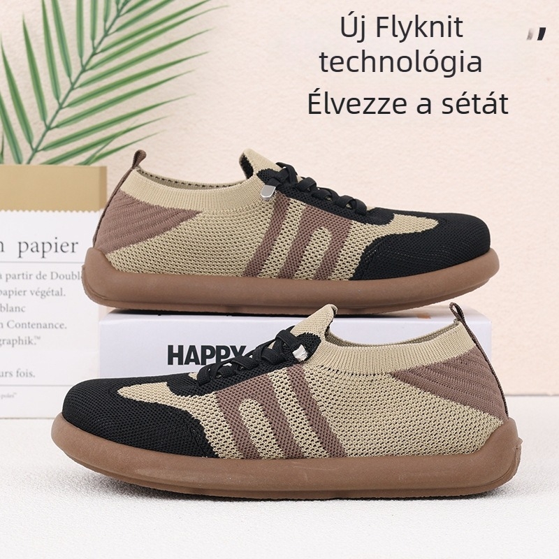 Női slip‑on cipő vászon felsőrésszel, kerek orr, alacsony sarok 1–3 cm, PVC talp