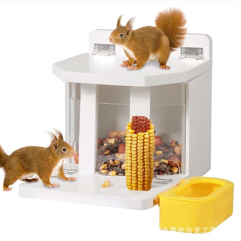 Fa hamster élőhely etetővel, négy évszakos használatra