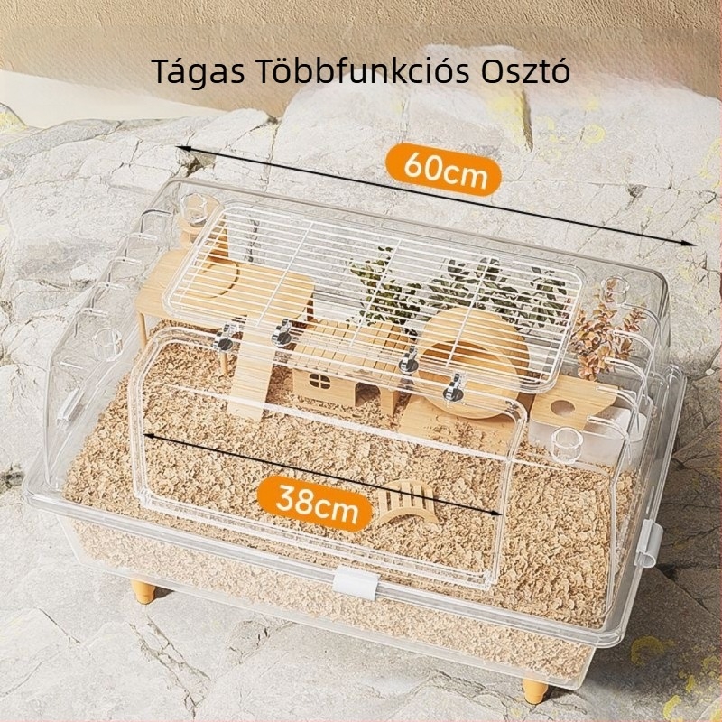 Hamster ketrec fa belsővel