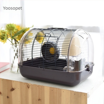 Youssou kristály hörcsögketrec, hordozható négyzet alakú ketrec, modern design, kültéri használatra