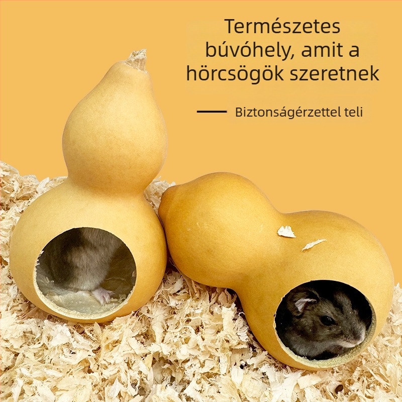 Carrot Valley tökalapú menedékház hörcsögöknek – hörcsögfészek és tök kertészeti dekoráció, egész éves villa