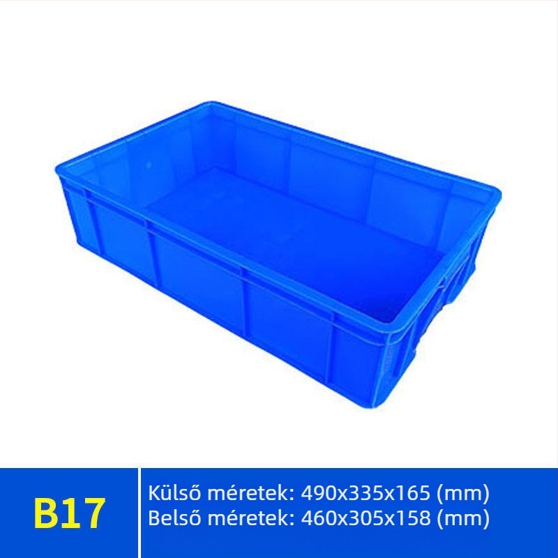Paiku tároló doboz fedéllel — strapabíró PE műanyag, magas szilárdság, 2 mm falvastagság, teherbírás 300, saját tömeg 1,62 kg