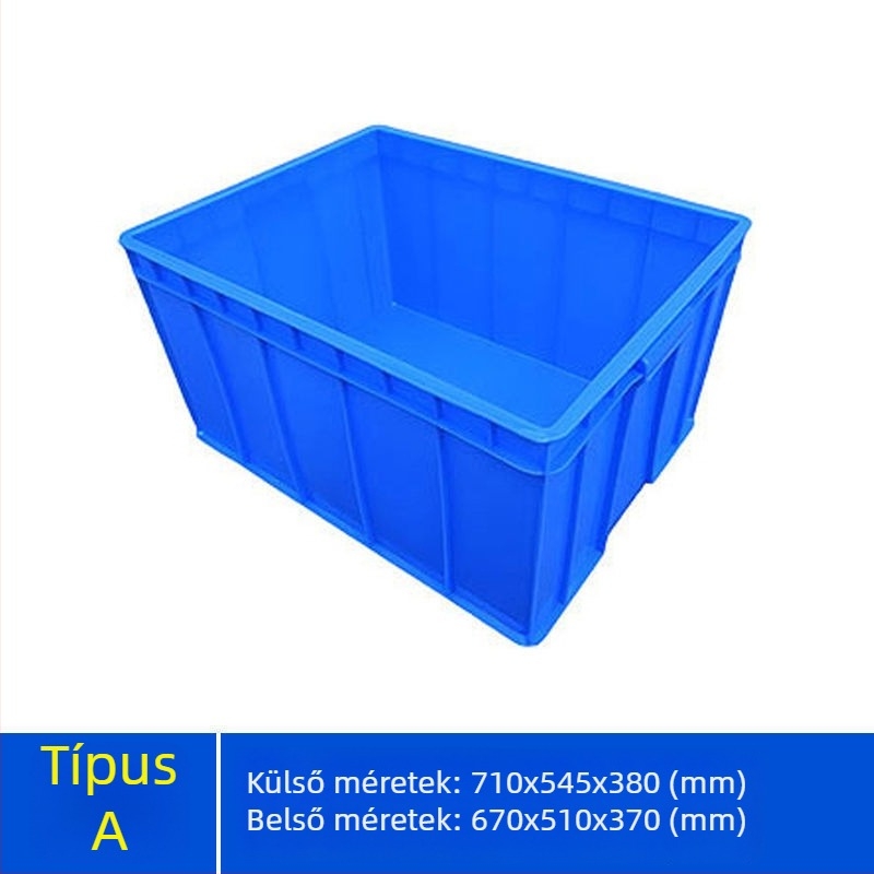 Paiku tároló doboz fedéllel — strapabíró PE műanyag, magas szilárdság, 2 mm falvastagság, teherbírás 300, saját tömeg 1,62 kg