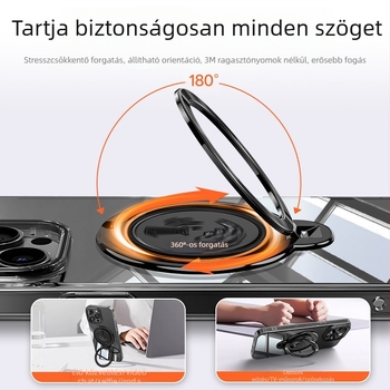 Összecsukható telefonállvány forgó univerzális hátlap matricával, gyanta anyag, testreszabás támogatott