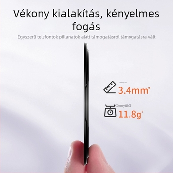 Összecsukható telefonállvány forgó univerzális hátlap matricával, gyanta anyag, testreszabás támogatott