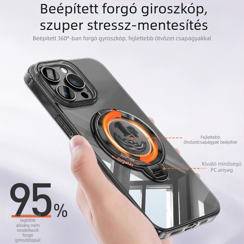 Összecsukható telefonállvány forgó univerzális hátlap matricával, gyanta anyag, testreszabás támogatott
