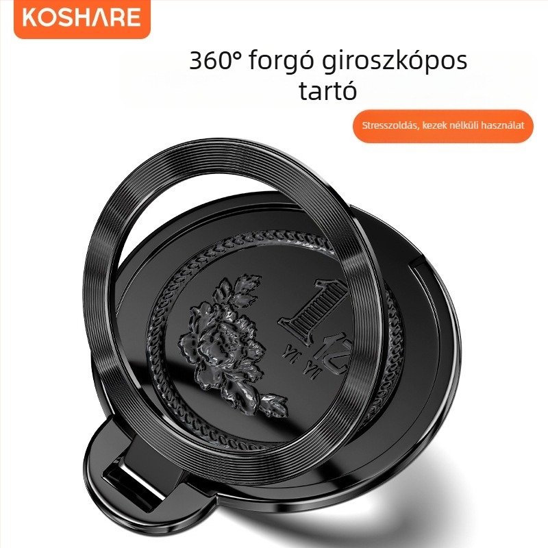 Összecsukható telefonállvány forgó univerzális hátlap matricával, gyanta anyag, testreszabás támogatott