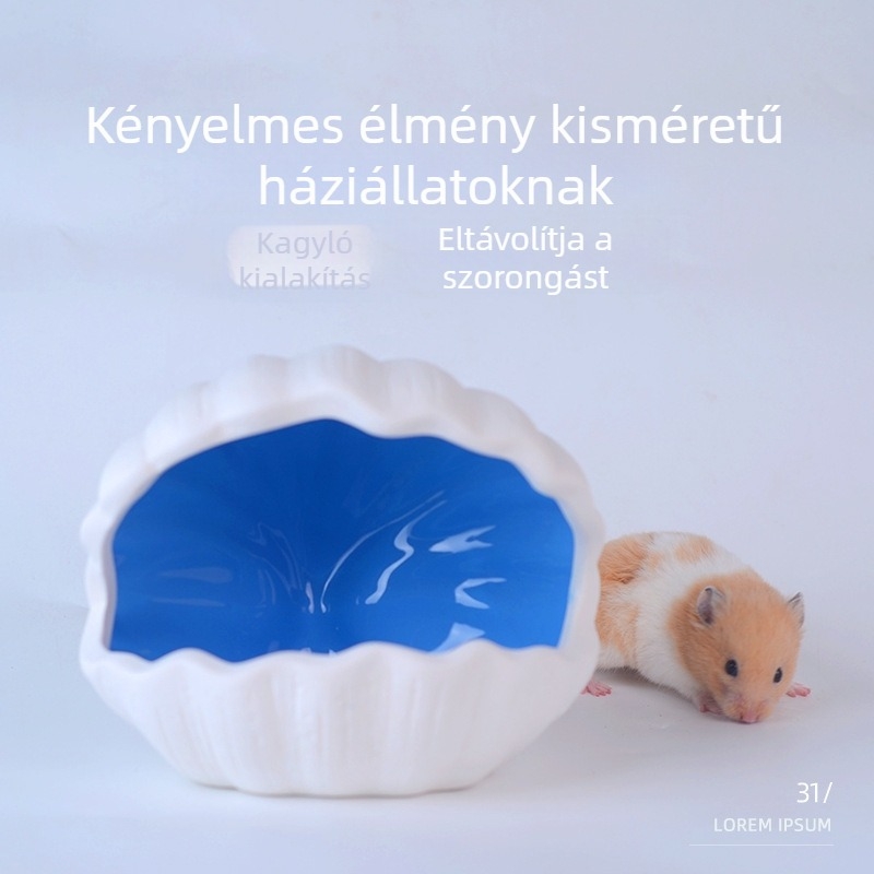 Kerámia hörcsögfészek; kerámiás anyag; import nélkül; kifejezetten hörcsögnek