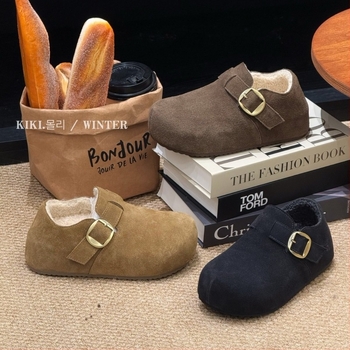 Mollykiki retro Birkenstock-stílusú női slip-on cipő, Velcro-zárás, felső anyag: marha velúr/ velúr, sarokmagasság 3–5 cm