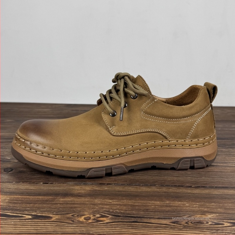 Igazi bőrből készült loafers, hegyes orrú, fűzős, TPR talp