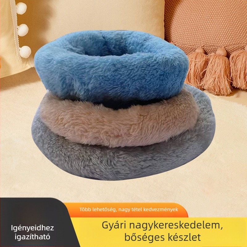 Téli meleg plüss kisállatfészek – Anyag: textil; Eredet: Hebei; Alkalmas: hamster, sündisznó, csincsilla, nyúl