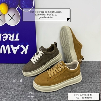 Szintetikus bőrből készült munkacipő, brit retro stílus, fűző elöl, vízálló, alacsony sarka 1–3 cm, hálós bélés
