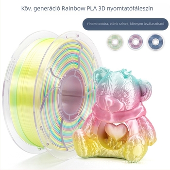 PLA 3D nyomtatófilament – kör keresztmetszet, selymes gradient megjelenés, normál sűrűség – Toksen 3d