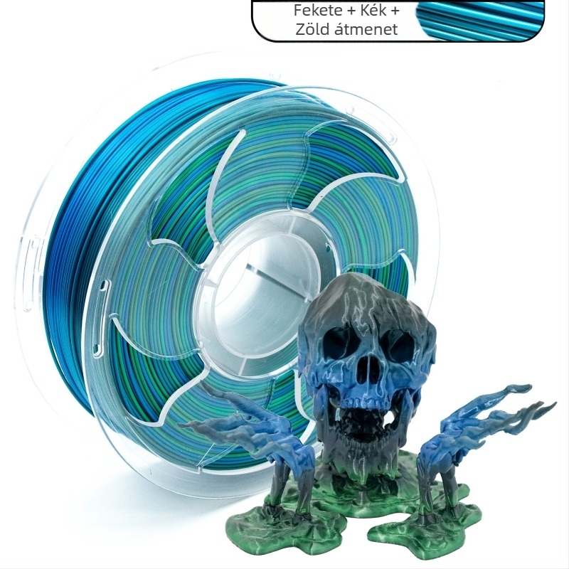 PLA 3D nyomtatófilament – kör keresztmetszet, selymes gradient megjelenés, normál sűrűség – Toksen 3d