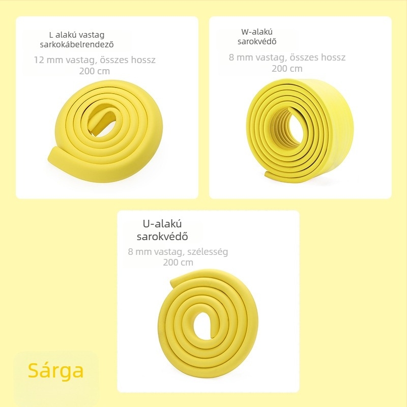 Csecsemők és óvodások részére készített asztal élvédő szalag, szélesített és vastagodott; Márka Qian Cloud; 100 db; nem importált