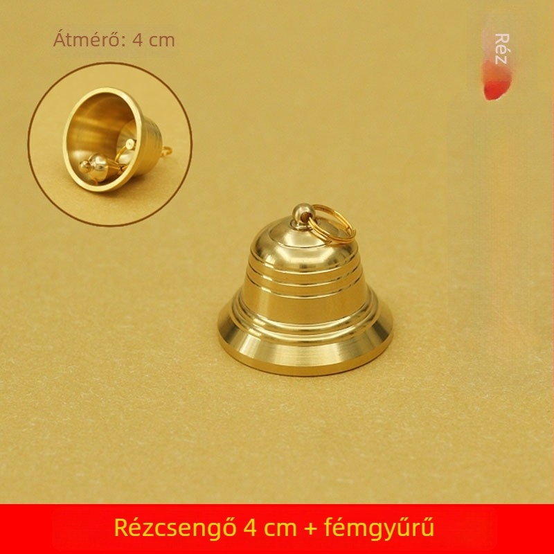 Réz szélcsengő – dekoratív függő dísz, kínai stílus, otthonra, általános használatra és templomokba