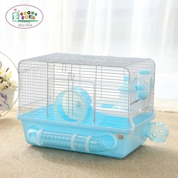 Hamsterketrec, alapmodell 47, műanyag + drót konstrukció, hamster számára, márka Pet Boer, négy évszakos, egyrészes és kétszintes csomag