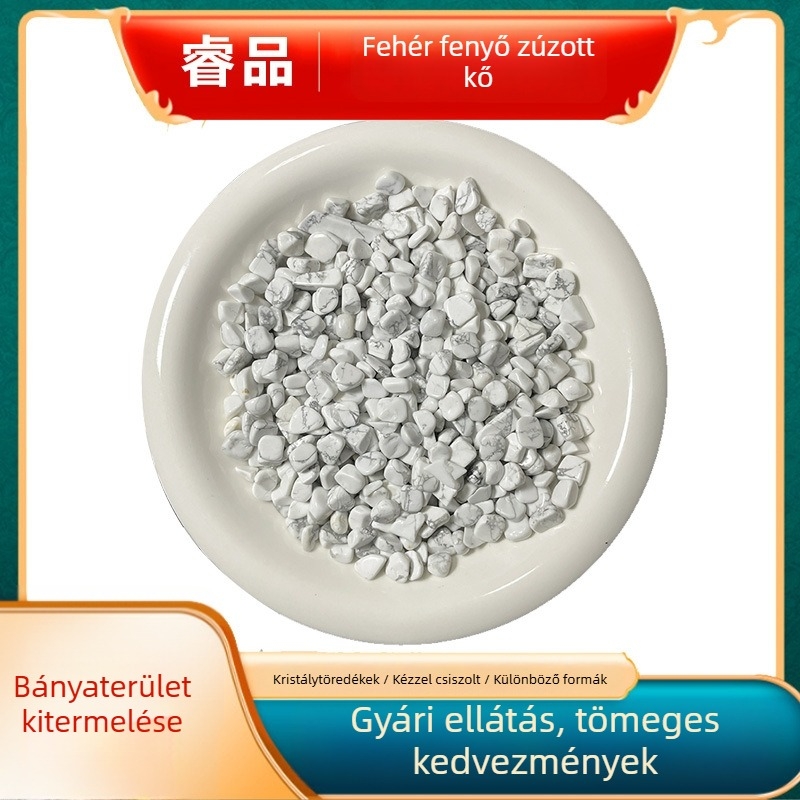 Természetes fehér türkiz kavics aromaterápiához, aljzat cserepes növényekhez és akváriumokhoz, tájépítéshez és otthoni dekorációhoz