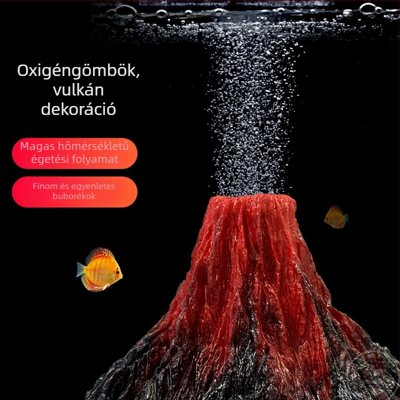 Akváriumi dekoráció gyantából – szimulált vulkanikus kőzet és tájkép, 200 g, Xinli márka, stílus 2020, akváriumhoz