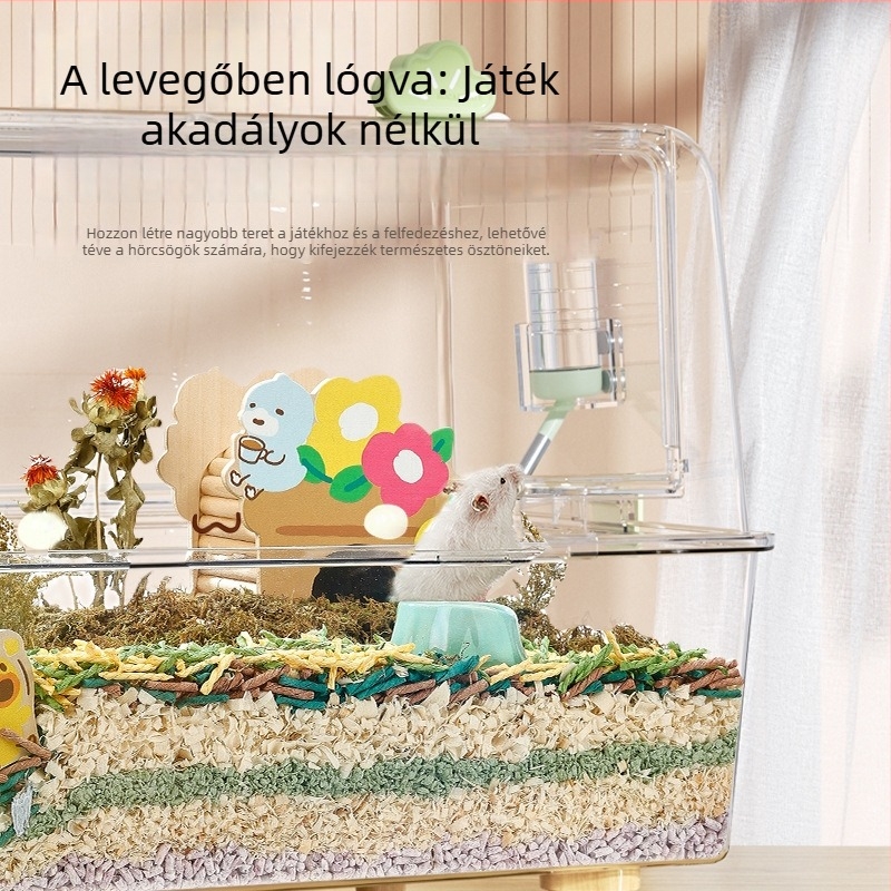 Akril mágneses vízpalacktartó kisállatok számára – hörcsög, nyúl, csincsilla, tengerimalac