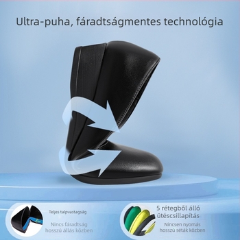 Női klíncipő kerek orrú, mikroanyag felsőrész, gumírozott talp, alacsony klín (<3 cm), slip-on, formális lábbeli