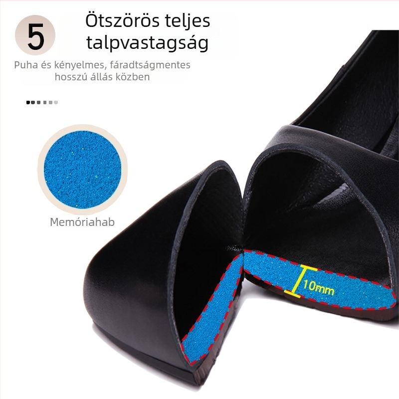 Női klíncipő kerek orrú, mikroanyag felsőrész, gumírozott talp, alacsony klín (<3 cm), slip-on, formális lábbeli