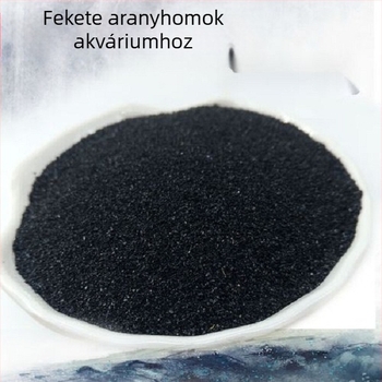 Fekete akváriumi aljzat – Emery homok (karborund), aljzat díszhalak és guppik számára, ideális víz növényekhez; Anyag: Más; Eredet: Más; Import: Nem