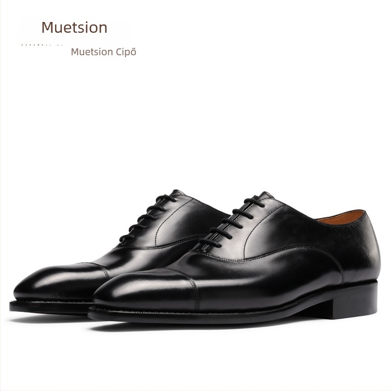 Oxford cipők (brogues) marhabőrből, gumitalp, belső marhabőr bélés, fűzővel záródó, kerek orrú