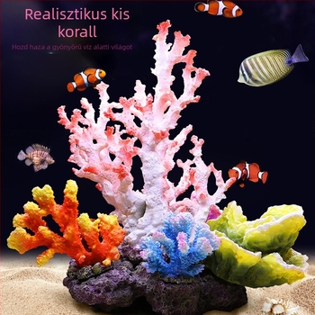 Műgyanta tengeri korall akváriumi dekor — Water Pet Family