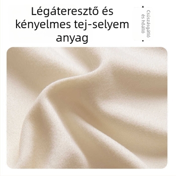 Memóriahabos U-alakú utazó párna tej-selyem huzattal, 0,5 kg alatt, felnőtteknek