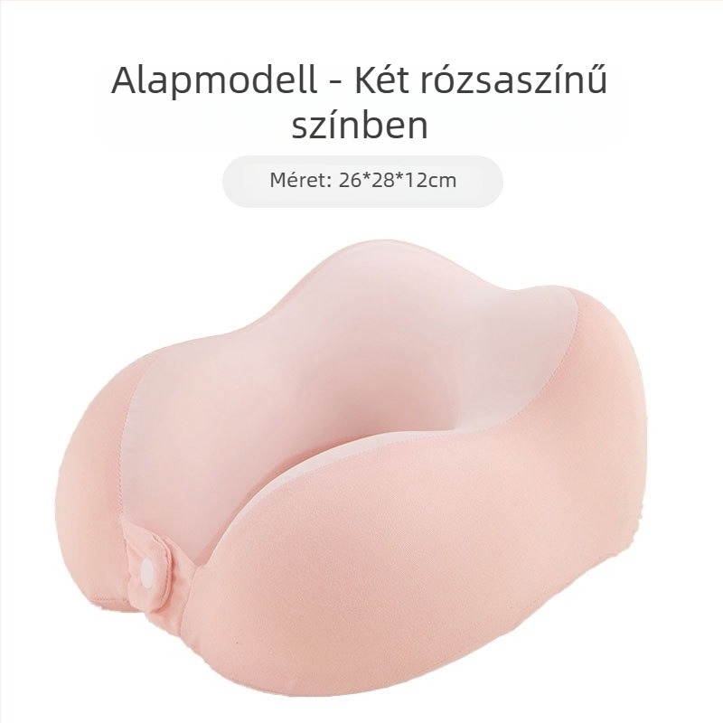 Memóriahabos U-alakú utazó párna tej-selyem huzattal, 0,5 kg alatt, felnőtteknek